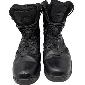 THOROGOOD THE DEUCE 8" WATERPROOF SIDE-ZIP TACTICAL BOOTS 834-6219  Sz 9.5 Blk